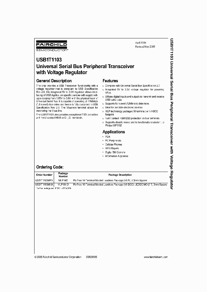 USB1T1103MPX_1332911.PDF Datasheet