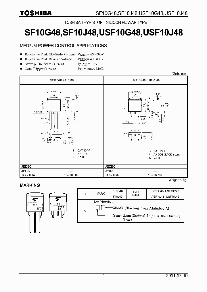 USF10J48_1332978.PDF Datasheet