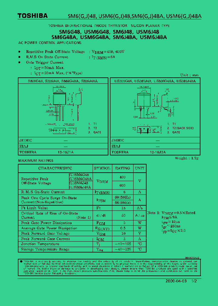 USM6J48A_1332992.PDF Datasheet