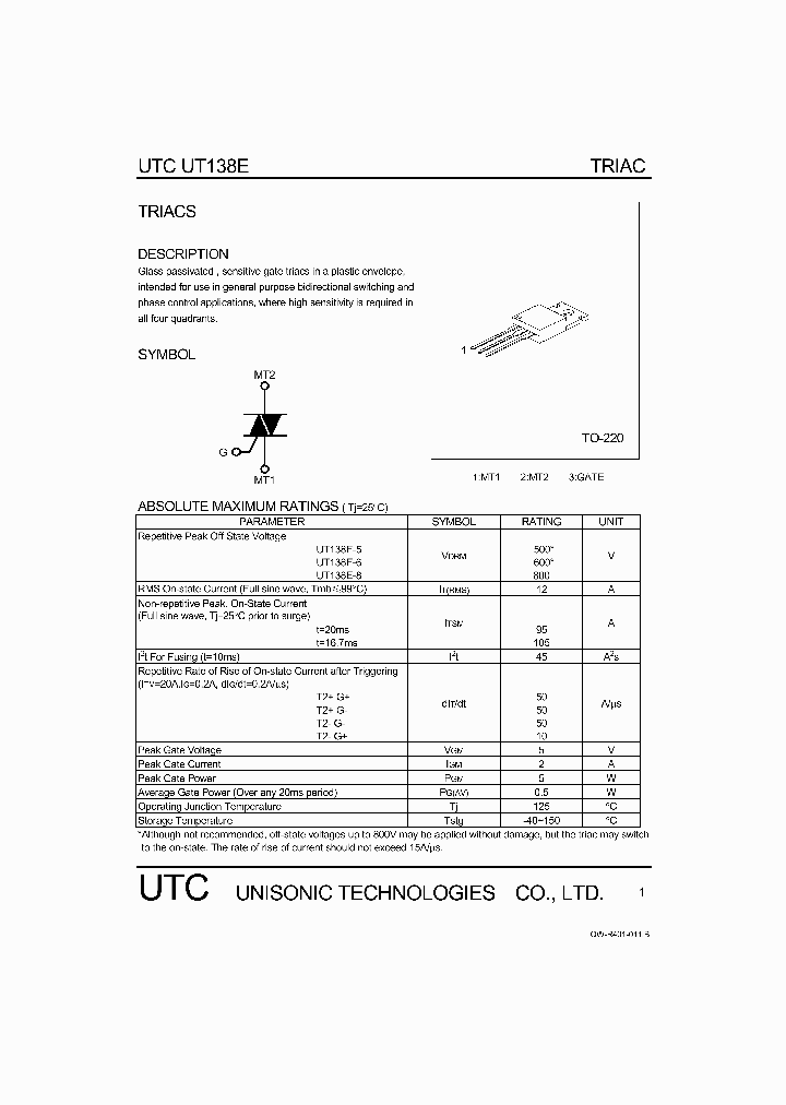 UT138E_1118324.PDF Datasheet