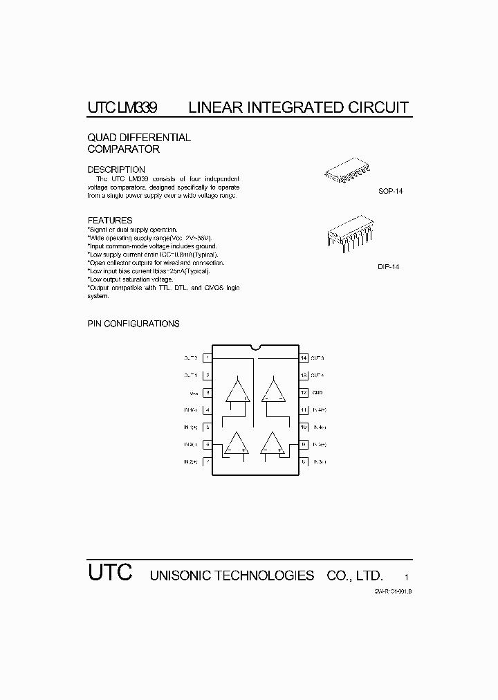 UTCLM339_1333112.PDF Datasheet