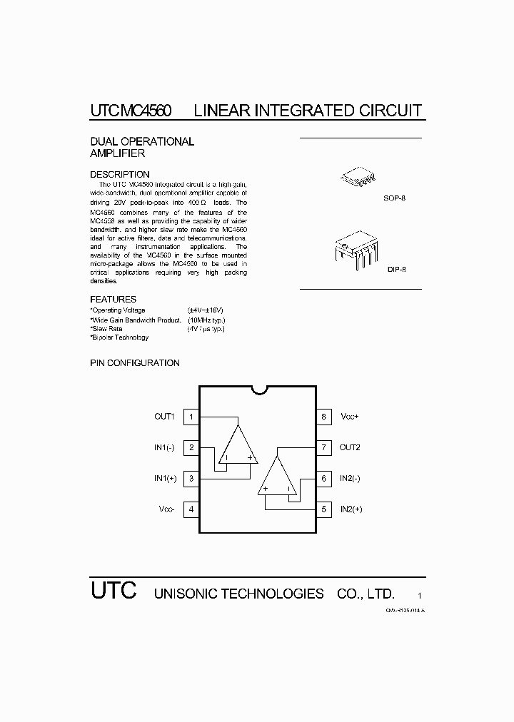 UTCMC4560_1333133.PDF Datasheet