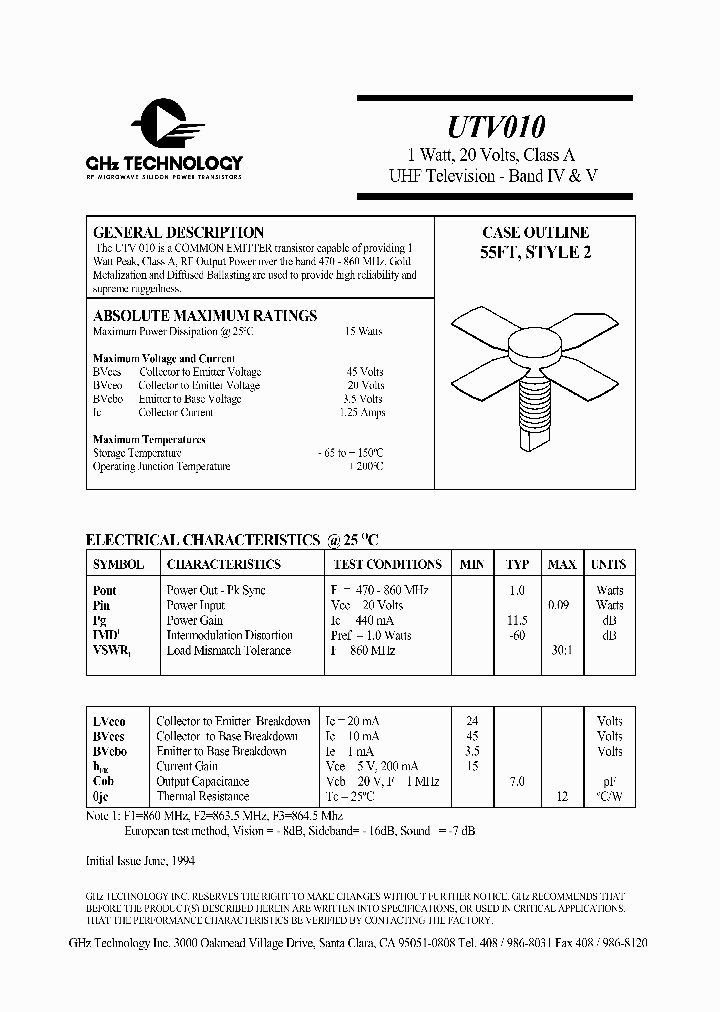 UTV010_1333171.PDF Datasheet