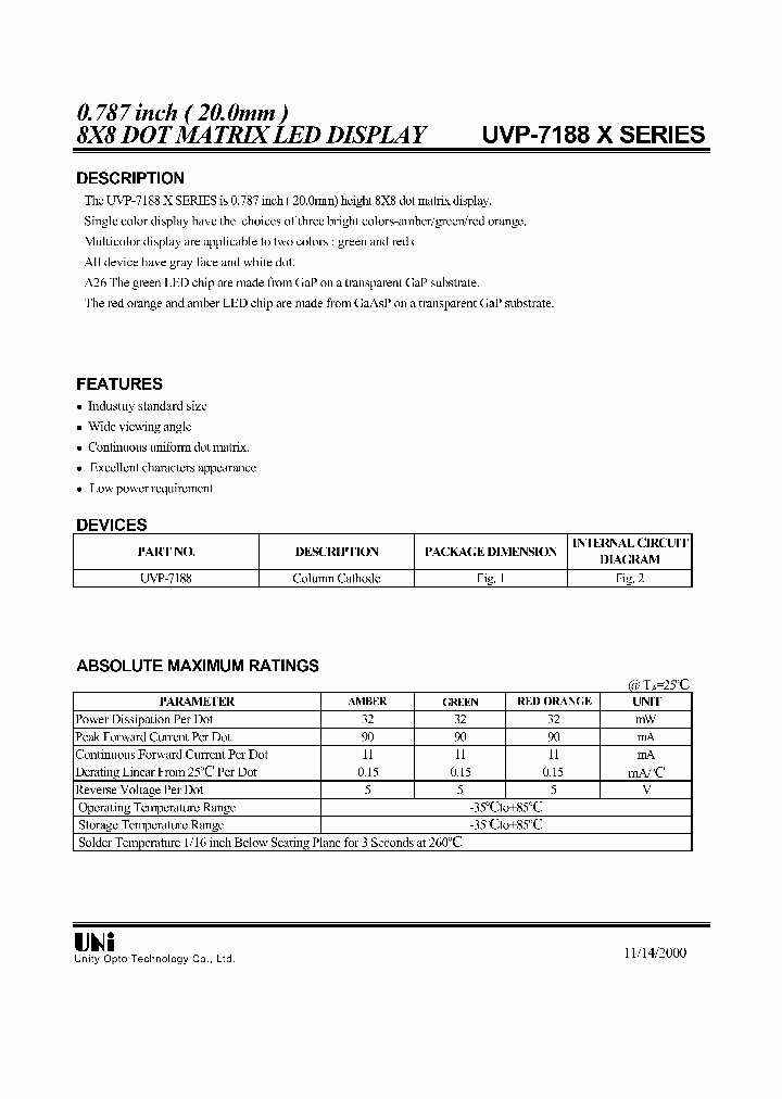 UVP-7188X_1333205.PDF Datasheet