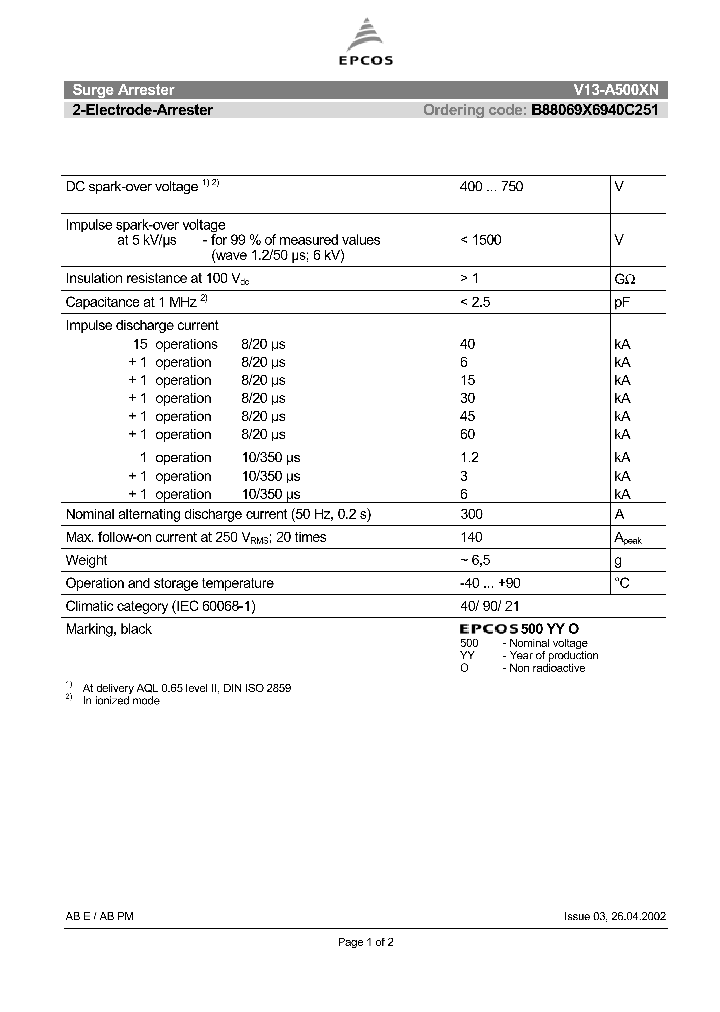 V13-A500XN_1333280.PDF Datasheet