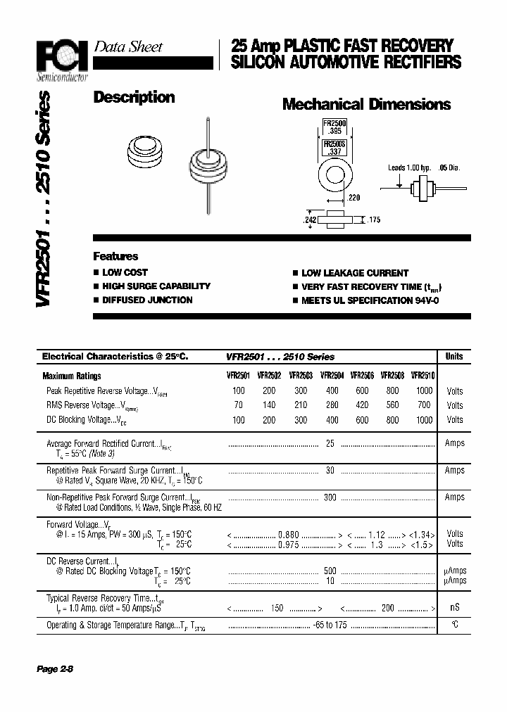 VFR2510_1334339.PDF Datasheet