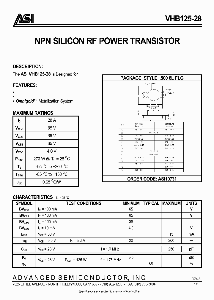 VHB125-28_1334389.PDF Datasheet