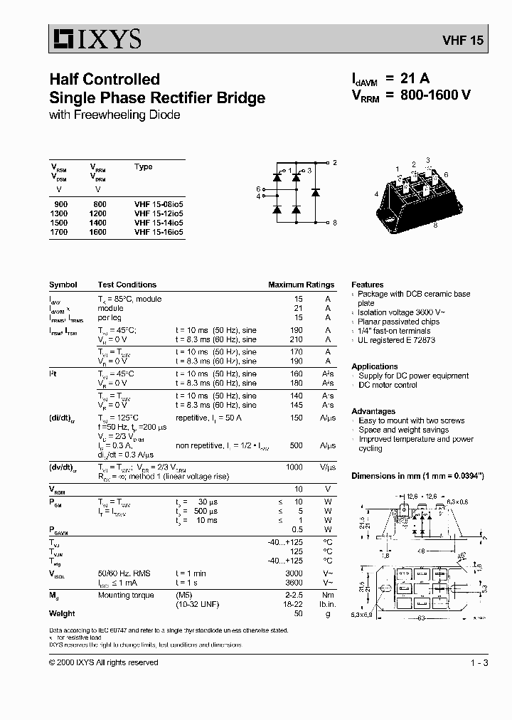 VHF15-16IO5_1334406.PDF Datasheet