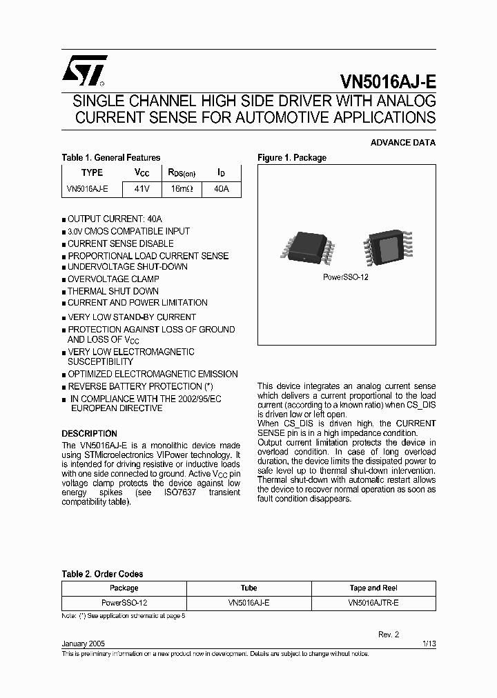 VN5016AJTR-E_1334666.PDF Datasheet