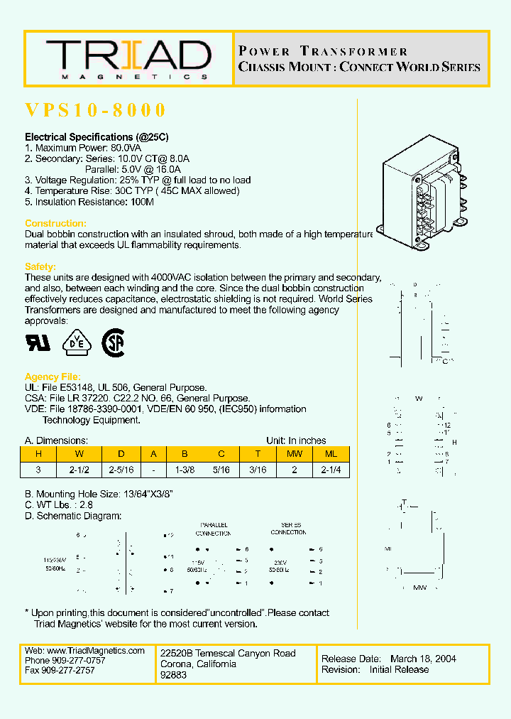 VPS10-8000_1334870.PDF Datasheet