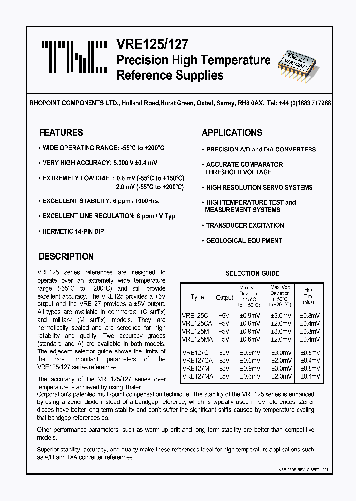 VRE127MA_1334946.PDF Datasheet