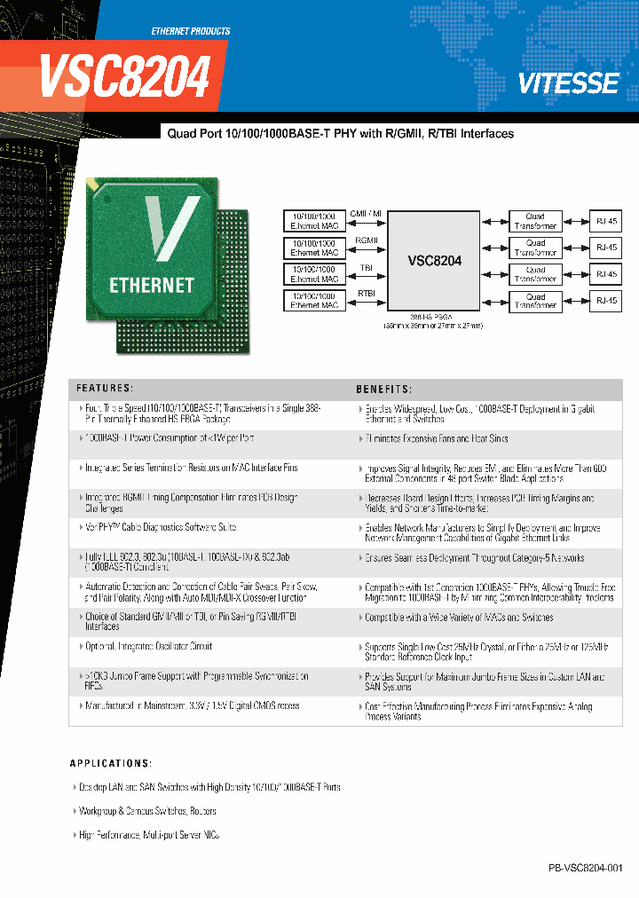 VSC8204_1140319.PDF Datasheet