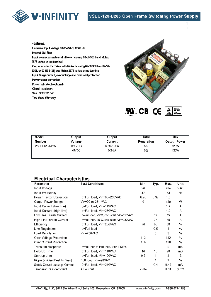 VSUU-120-D285_1335101.PDF Datasheet