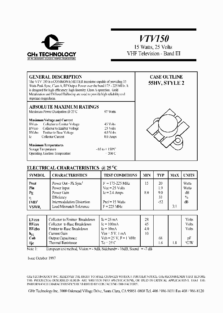 VTV150_1335247.PDF Datasheet