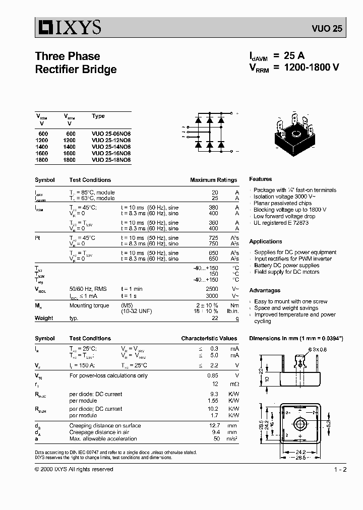 VUO25-18NO8_1335274.PDF Datasheet