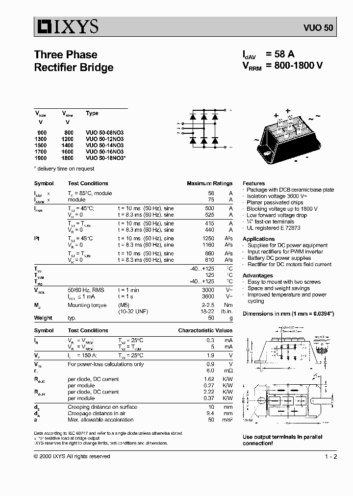 VUO50_919536.PDF Datasheet