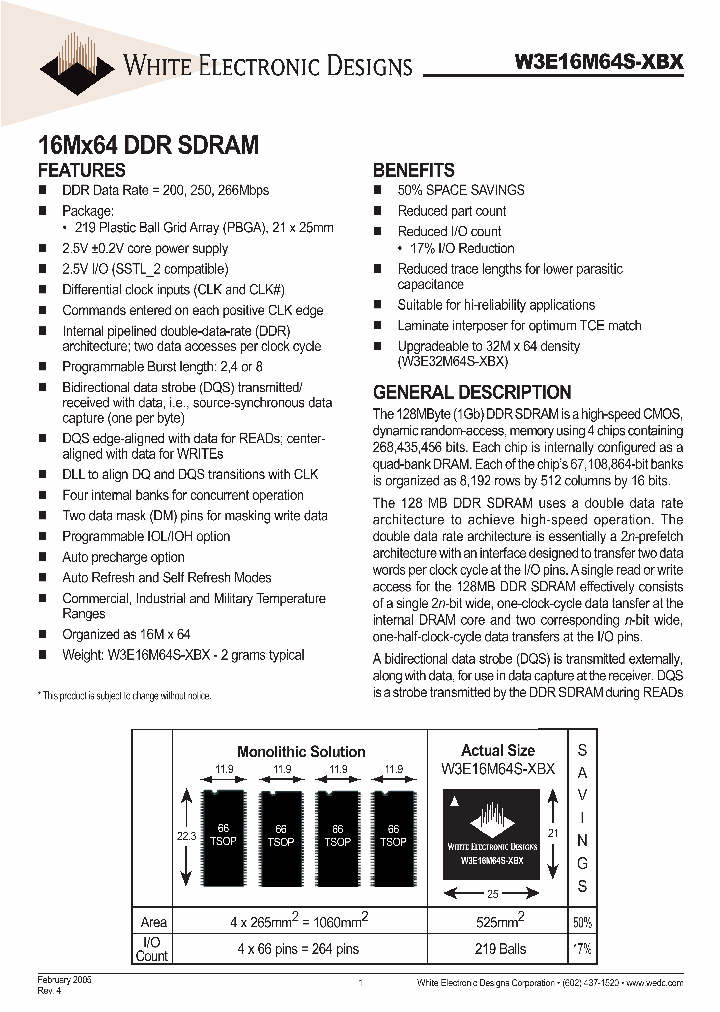 W3E16M64S-250BC_1087220.PDF Datasheet