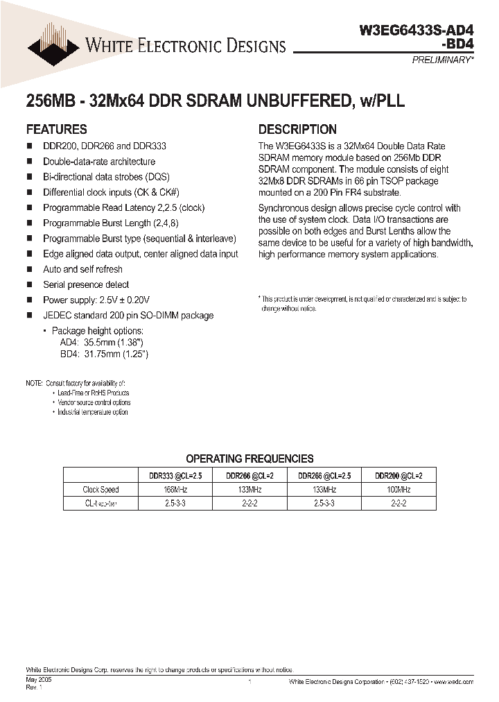 W3EG6433S335BD4_1335542.PDF Datasheet