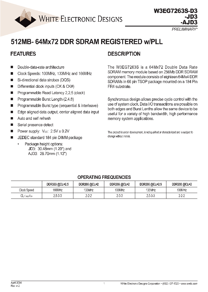 W3EG7263S335JD3_1335566.PDF Datasheet
