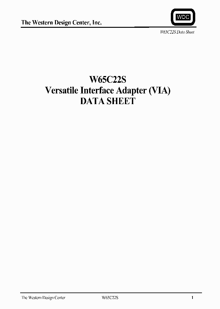 W65C22S6TQG-14_1335649.PDF Datasheet