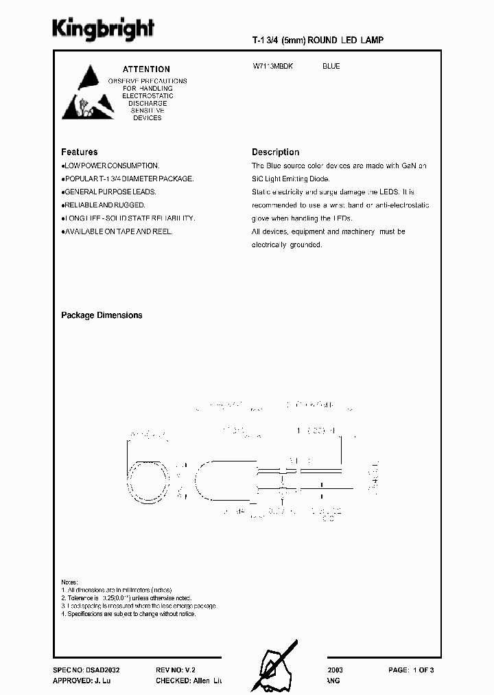 W7113MBDK_1335663.PDF Datasheet