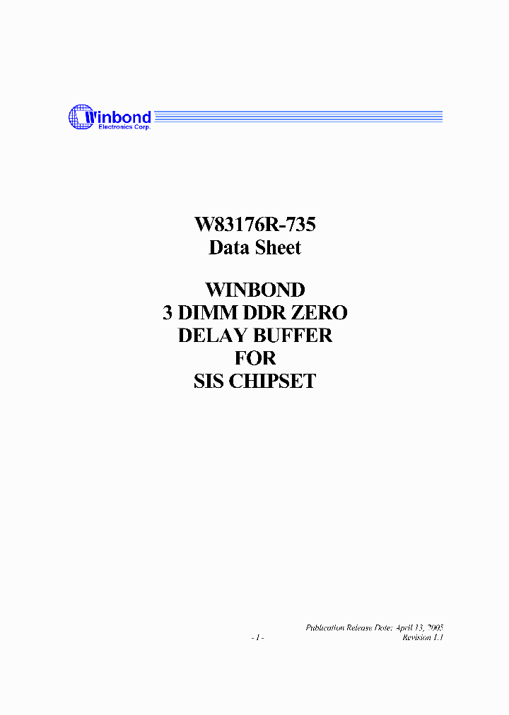 W83176R-735_1088857.PDF Datasheet