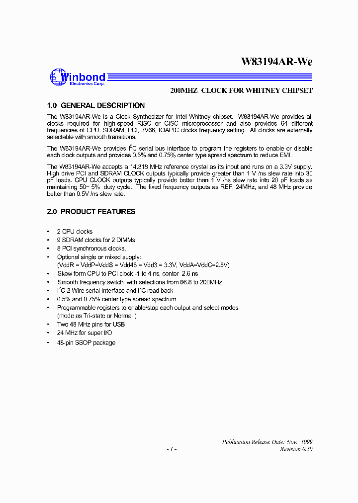 W83194AR-WE_1335748.PDF Datasheet