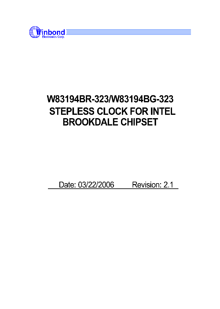 W83194BR-323_1335750.PDF Datasheet