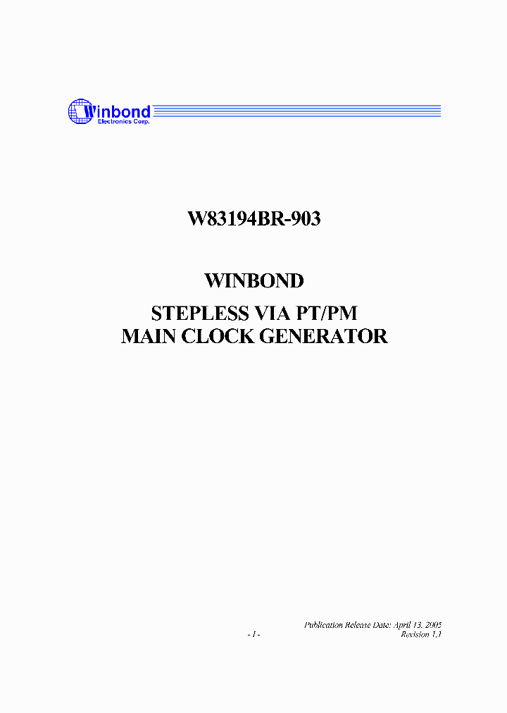 W83194BR-903_1172970.PDF Datasheet