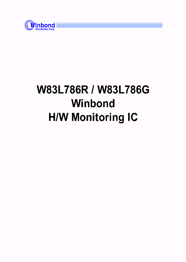 W83L786R_1335812.PDF Datasheet