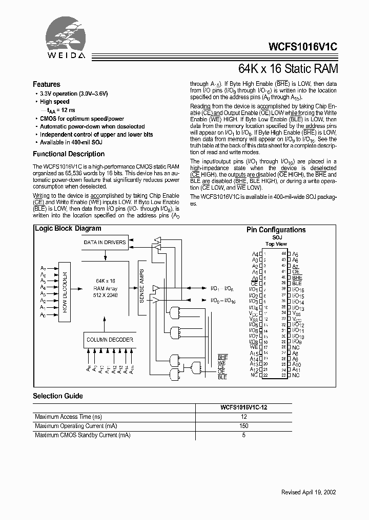 WCFS1016V1C-JC12_1335917.PDF Datasheet