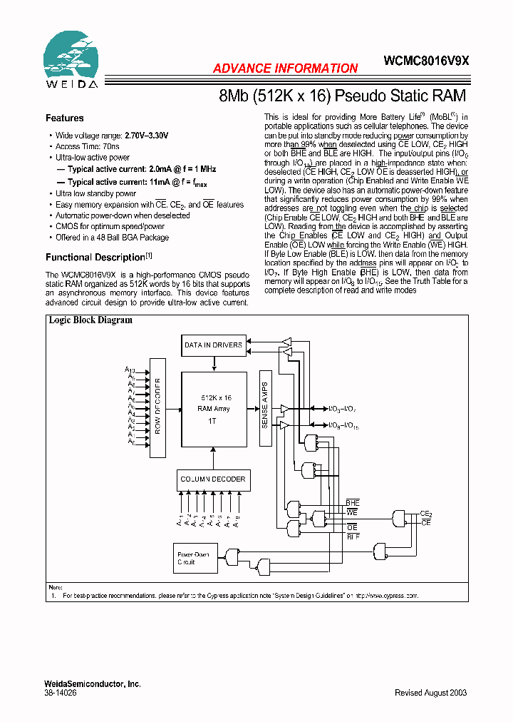 WCMC8016V9X-FI70_1335935.PDF Datasheet