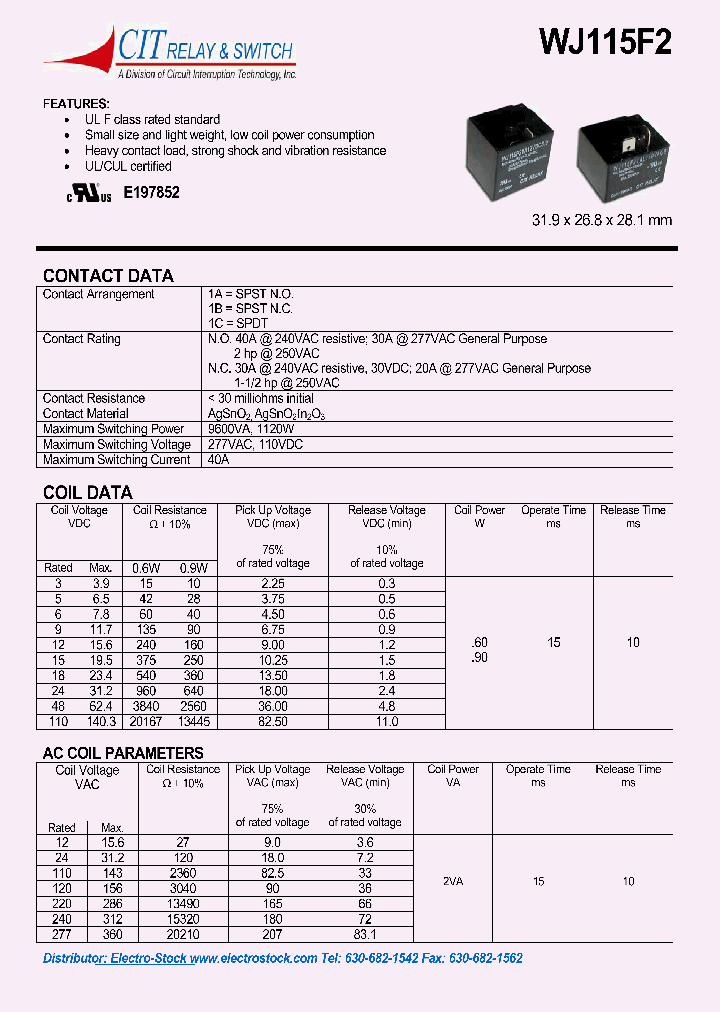 WJ115F21A_1165018.PDF Datasheet