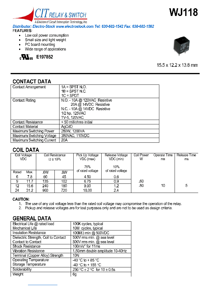 WJ1181CS9VDC_1336139.PDF Datasheet