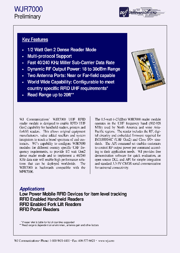 WJR7000_1336159.PDF Datasheet