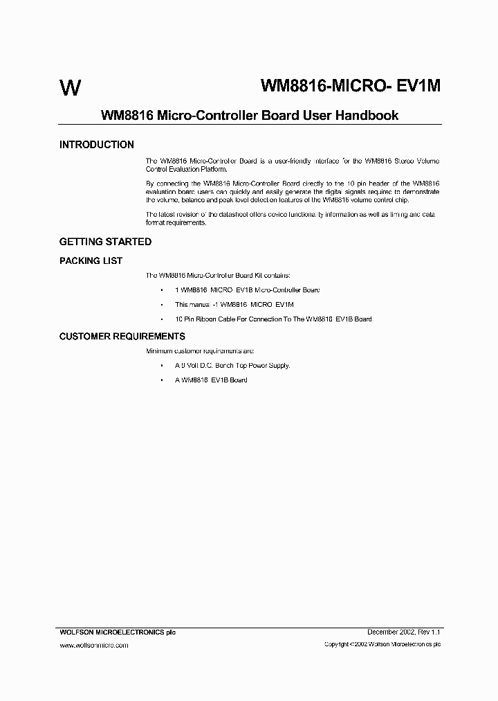 WM8816-MICRO-EV1M_1336320.PDF Datasheet