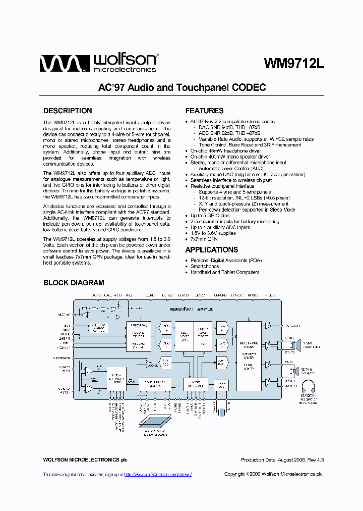 WM9712LGEFLRV_1186740.PDF Datasheet