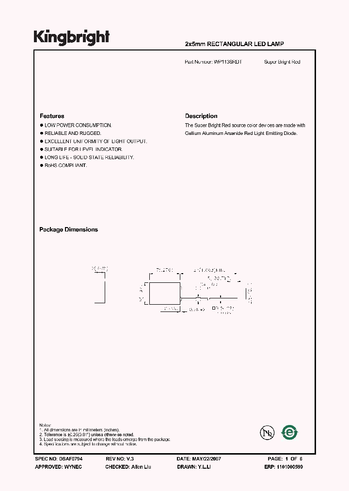 WP113SRDT_1336414.PDF Datasheet
