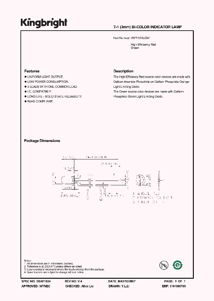 WP115VEGW_1336418.PDF Datasheet