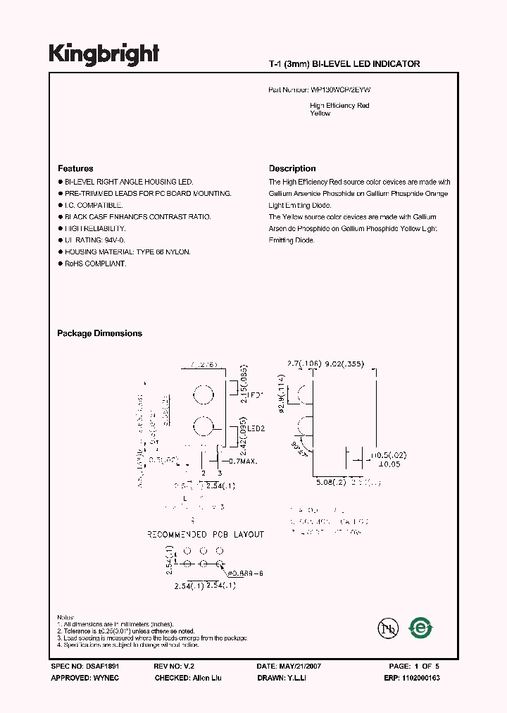 WP130WCP2EYW_1336431.PDF Datasheet