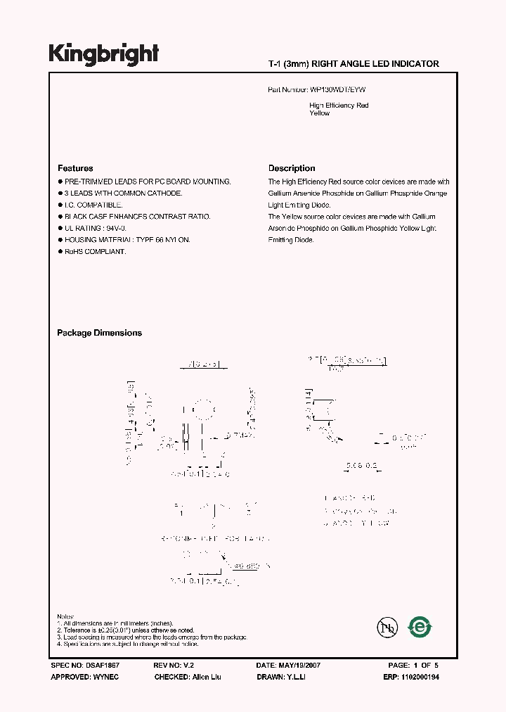 WP130WDTEYW_1336434.PDF Datasheet