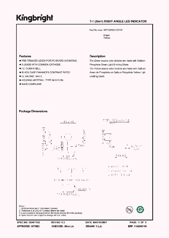 WP130WDTGYW_1336435.PDF Datasheet