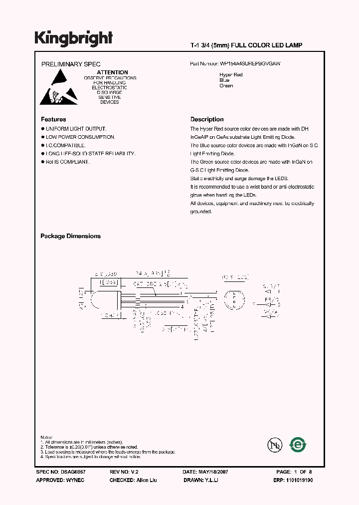 WP154A4SUREPBGVGAW_1336487.PDF Datasheet