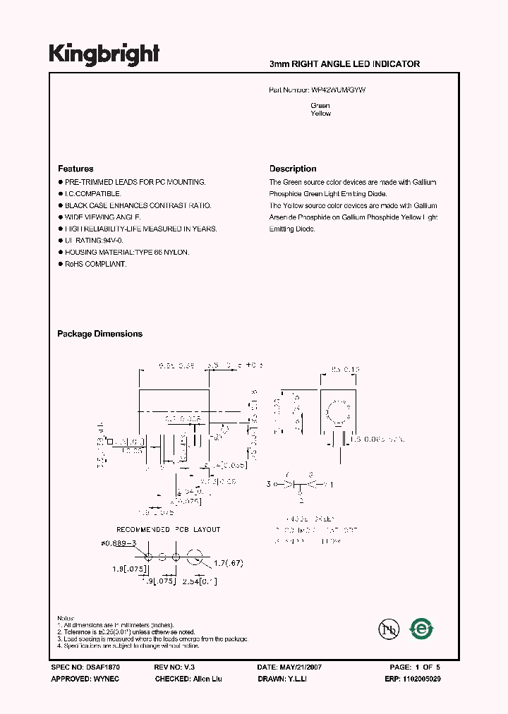 WP42WUMGYW_1336555.PDF Datasheet