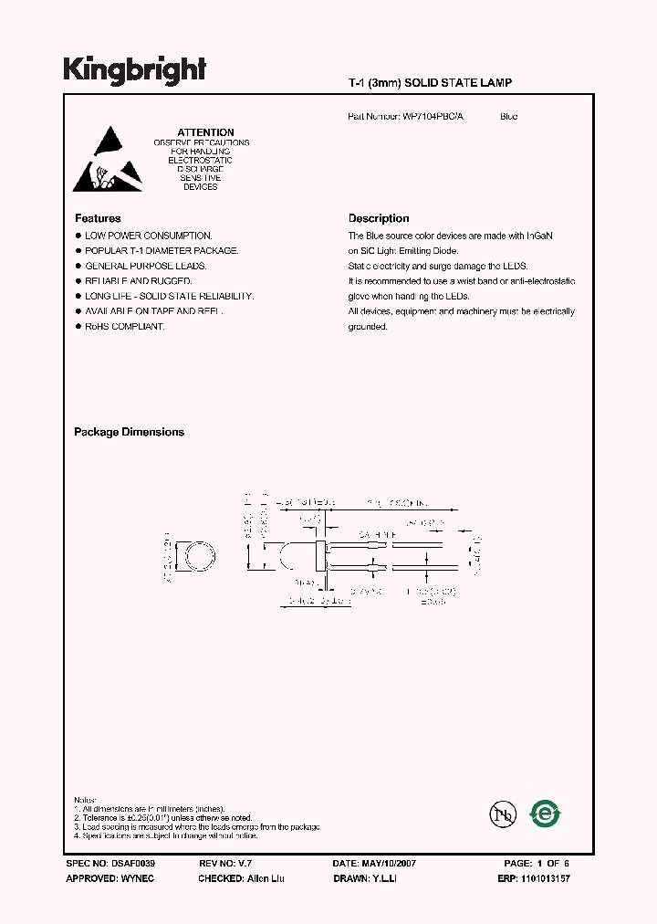 WP7104PBCA_1336627.PDF Datasheet