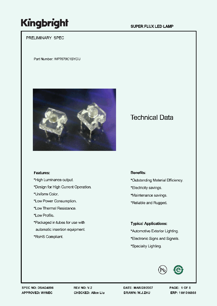 WP7679C1SYCJ_1336724.PDF Datasheet