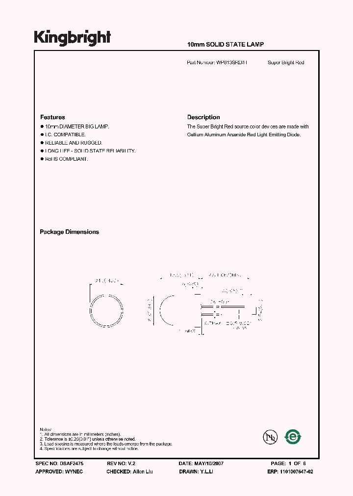 WP813SRDH_1336762.PDF Datasheet