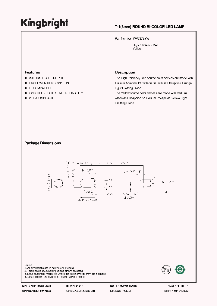WP937EYW_1336811.PDF Datasheet