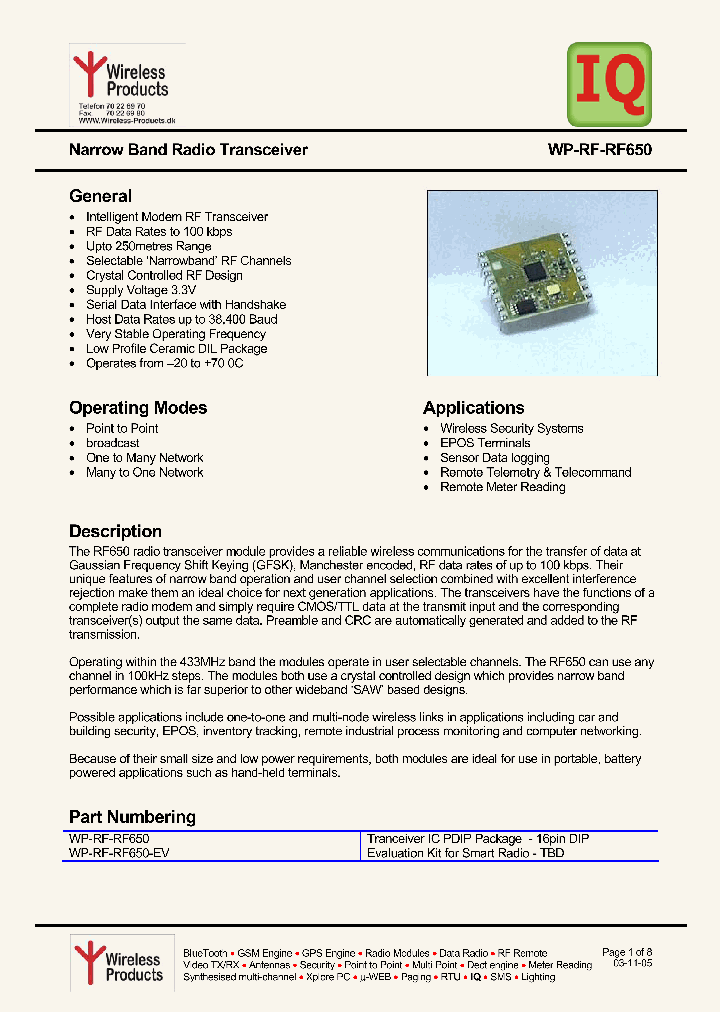 WP-RF-RF650_1089134.PDF Datasheet
