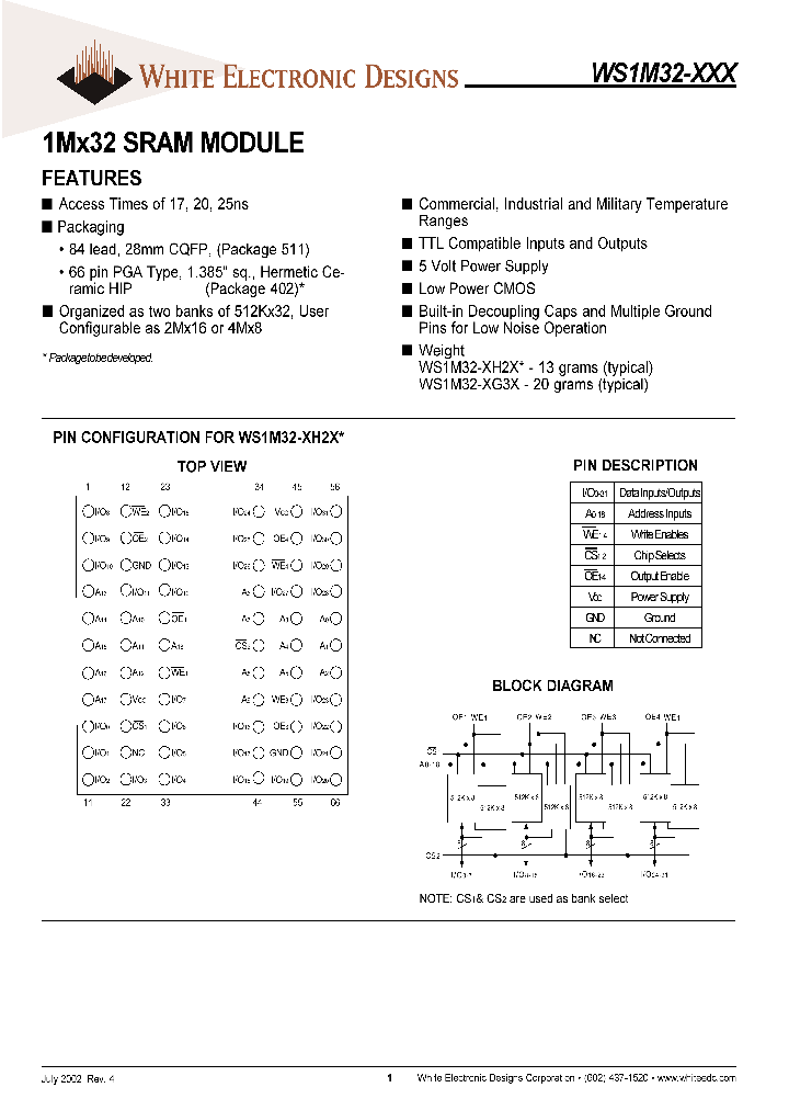 WS1M32-XG3X_1336847.PDF Datasheet